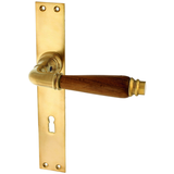 Türbeschlag aus Messing, Jugendstil - klassische Form | matt gold