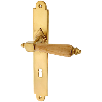 Alpenländische Drückergarnitur aus Messing - konische Form