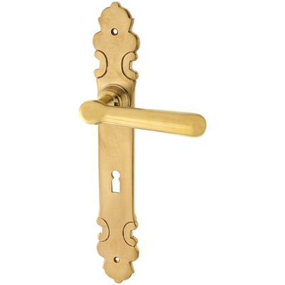 Zimmertürgarnitur Trebel in Messing, patiniert