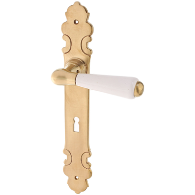 Gründerzeit aus Messing - rustikale Form - matt gold