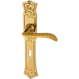 Türbeschlag aus Messing, Jugendstil - schlanke Form | matt gold