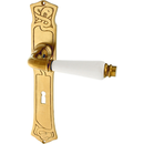 Türbeschlag aus Messing Jugendstil schlichtes Design matt gold