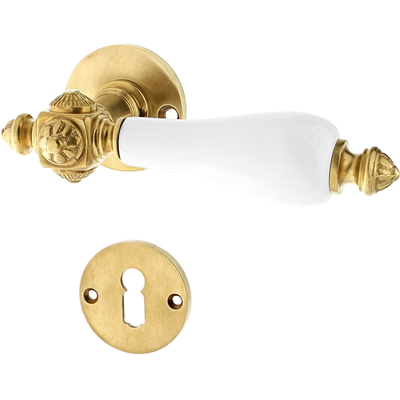Türbeschlag aus Messing, konische Form | matt gold
