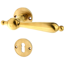 Türbeschlag Bauhaus Stil aus Messing klassische Form matt gold