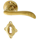 Gründerzeit Zimmertürbeschlag aus Messing - elegantes Design