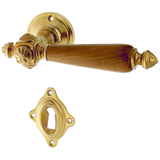 Zimmertürbeschlag Jugendstil patiniert rustikale Form klein,mittelgroß