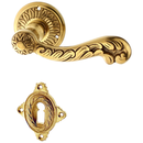 Zimmertürbeschlag aus Messing - Jugendstil - verziertes Muster