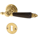 Zimmertürbeschlag aus Messing - kugelförmiger Griffkopf