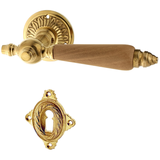 Türbeschlag Gründerzeit aus Messing | elegantes Design, matt gold