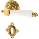 Türbeschlag Gründerzeit aus Messing | elegantes Design, matt gold