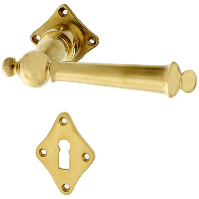 Jugendstil aus Messing - schlichtes Design - matt gold