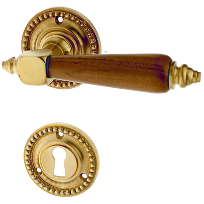 Gründerzeit Zimmertürbeschlag aus Messing - klassische Form