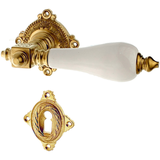 Messing Türbeschlag patiniert konische Form matt gold