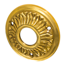 Runde Rosette für Türklinke oder Knauf mit Blumenmuster, Jugendstil