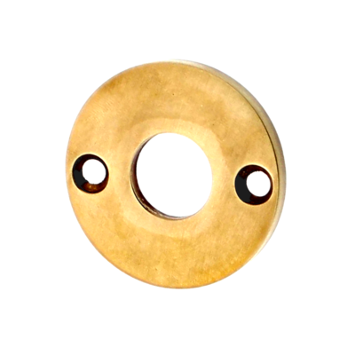 Türdrückerrosette aus Messing runde Form matt gold