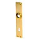 Messing Langschild poliert gold