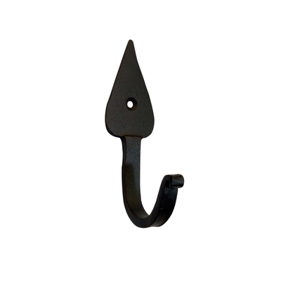 Wandhaken antik | Mantelhaken, Garderobenhaken schwarz | Eisen, handgeschmiedet | EIH - 0117 | Ventano