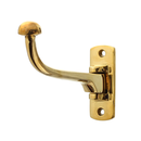 Wandhaken vintage schwenkbar verstellbar beweglich Bankhaken | Mantelhaken,  Messing poliert | B7814 | Ventano