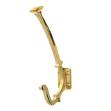 Wandhaken vintage | Mantelhaken, Garderobenhaken, Kleiderhaken | Messing poliert | B7818 | Ventano