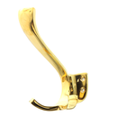 Garderobenhakenvintage | Mantelhaken, Huthaken | Messing poliert | B7825 | Ventano