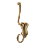 Wandhaken vintage | Mantelhaken, Garderobenhaken, Kleiderhaken | Messing patiniert| P7817 | Ventano