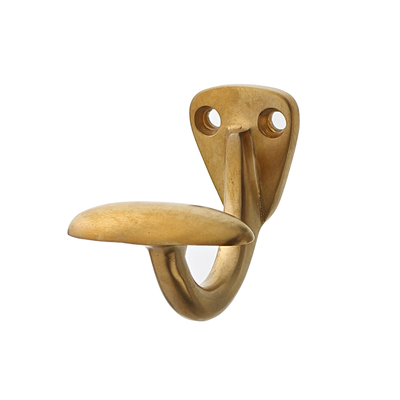 Wandhaken vintage | Mantelhaken, Garderobenhaken, Kleiderhaken | Messing patiniert| P7822 | Ventano