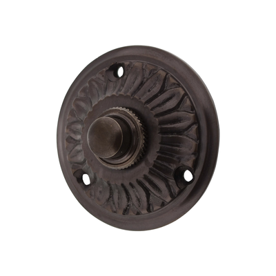 Gründerzeit Klingel Messing antik Oberfläche | Klingelplatte mit Klingelknopf| Antik Klingel A9261 