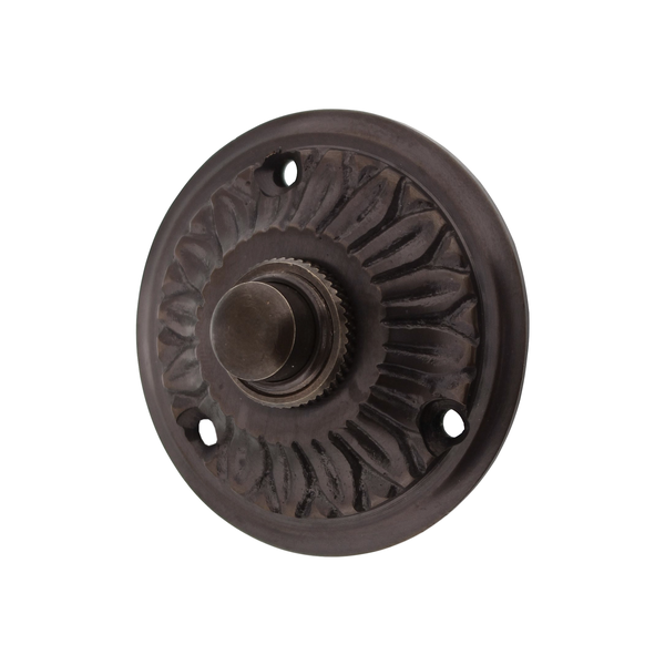 Gründerzeit Klingel Messing antik Oberfläche | Klingelplatte mit Klingelknopf| Antik Klingel A9261 