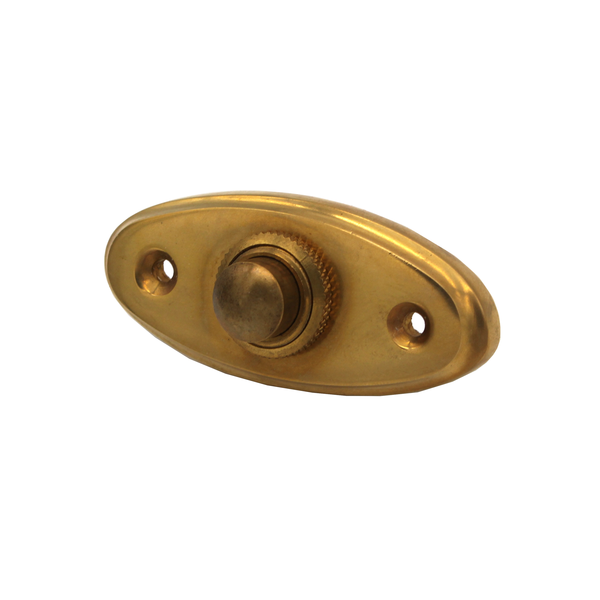 Jugendstil Klingel Messing patiniert | Klingelplatte mit Klingelknopf| Antik Klingel P9741