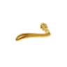 Türdrücker aus Messing elegantes Design matt gold