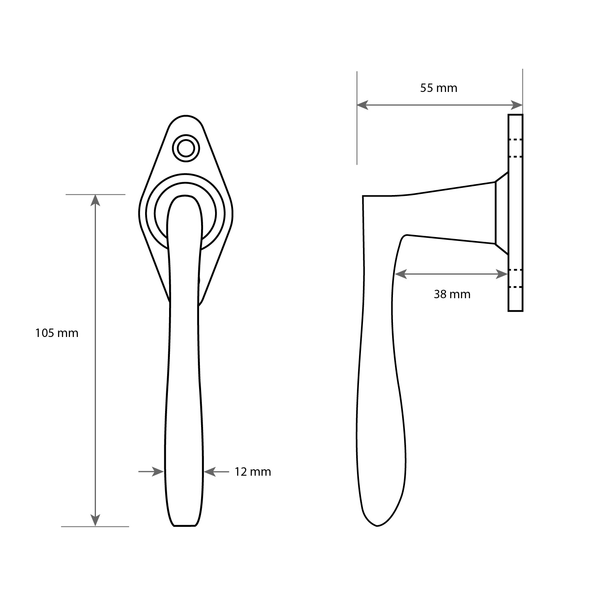 Modell "Art Nouveau" Maßzeichnung
