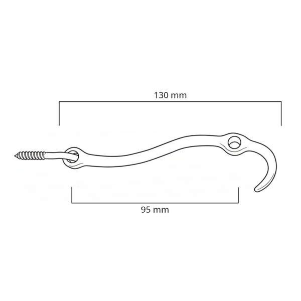 Sturmhaken mit Ringschraube N7876