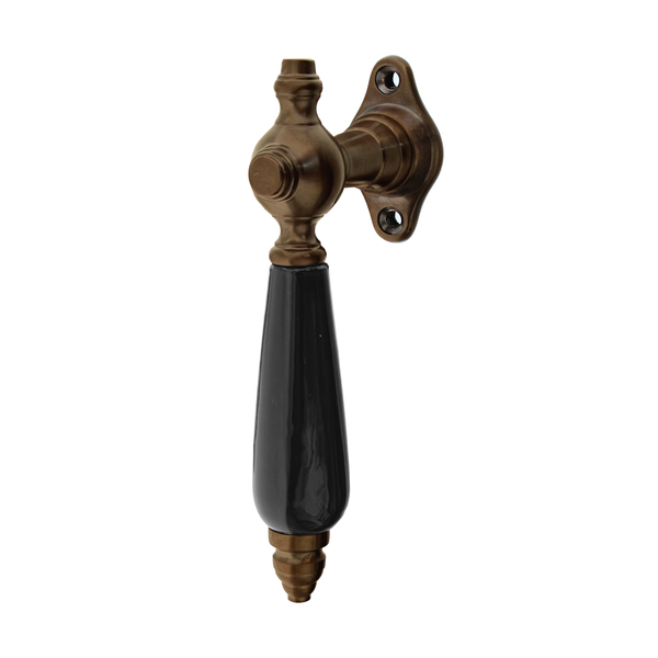 Gerade Halbolive antik patiniert für Holzfenster