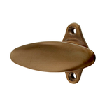 Antiker Fenstergriff  | Fensterolive antik | Messing, dunkel patiniert| Modell 