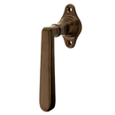 Klassischer Fenstergriff, Halbolive Messing antik patiniert- Modell "Seefeld A" 