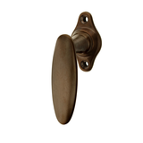 Fenstergriff Jugendstil | Ovale Fensterolive antik | Messing antik patiniert| Modell 
