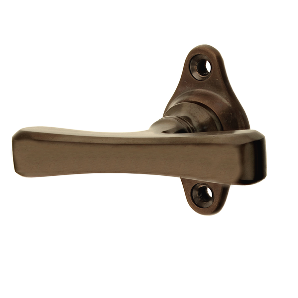 Fenstergriff Jugendstil | Fensterolive antik | Messing, antik patiniert| Modell "Zeltweg  A" | Ventano 