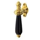 Fensterbeschlag aus Messing Gründerzeit elegantes Design gold