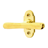 Fensterbeschlag gold aus Messing poliert klassische Form