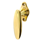 Fenstergriff Jugendstil | Ovale Fensterolive antik | Messing antik patiniert| Modell Berlin P