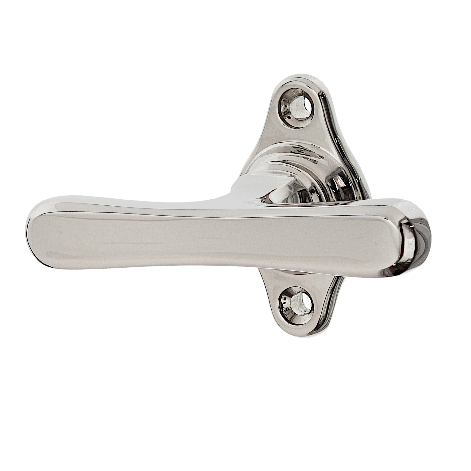 Fensterbeschlag aus Messing Jugendstil elegantes Design silber