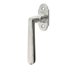 Jugendstil Halbolive aus Messing typische Form silber matt