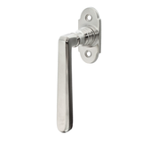 Jugendstil Halbolive aus Messing typische Form silber matt