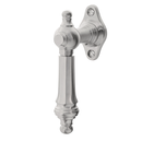 Halbolive aus Messing Gründerzeit schlichtes Design silber matt