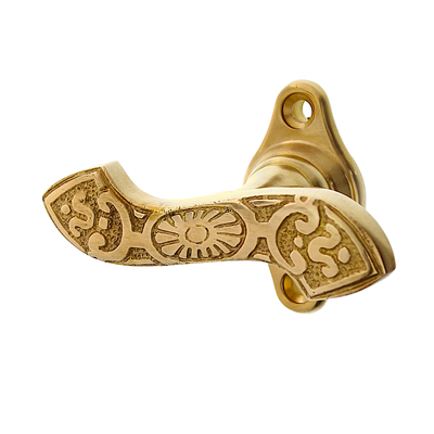 Vollolive patiniert aus Messing matt gold ergonomische Form