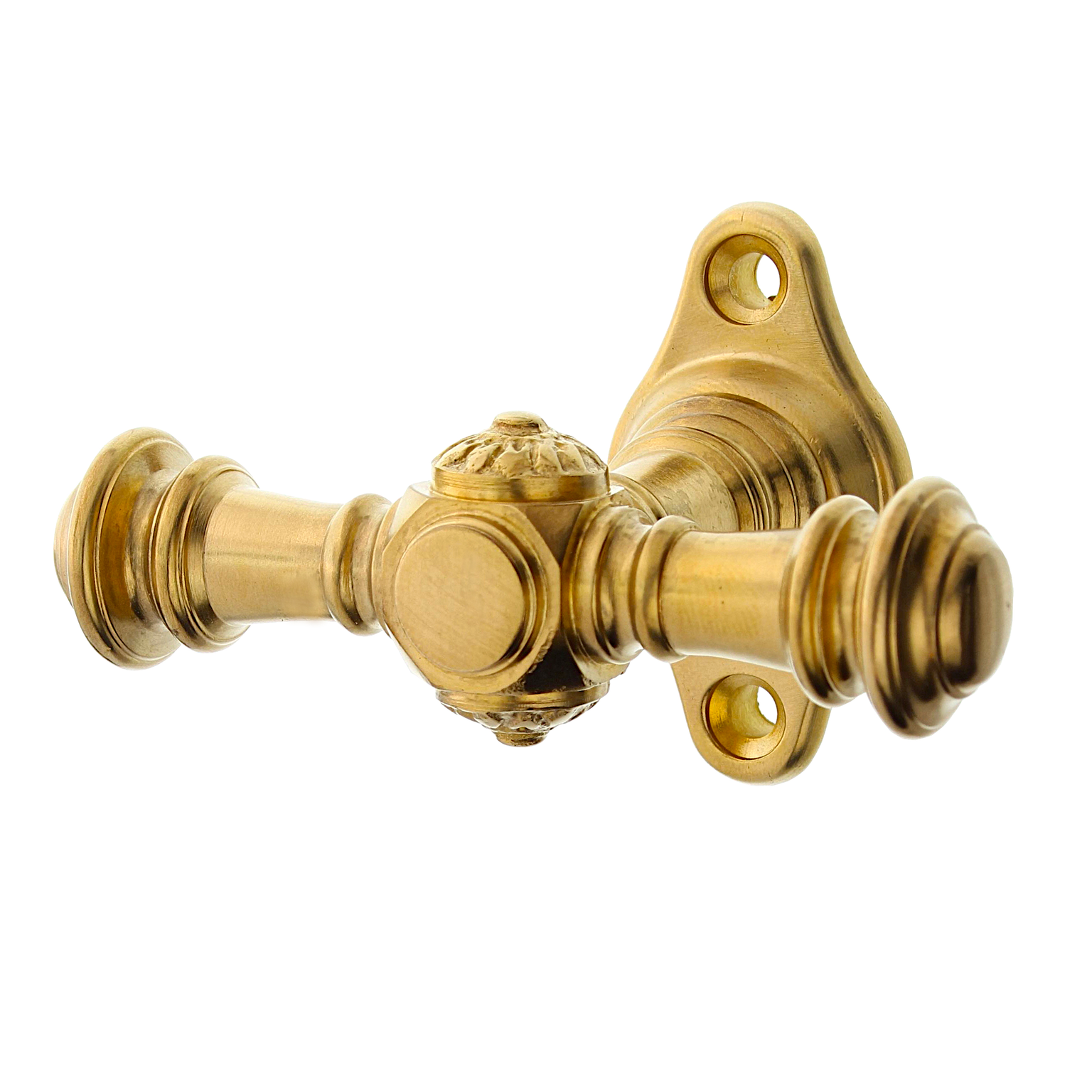 Gründerzeit Kreuzolive aus patiniertem Messing