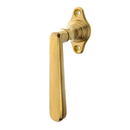 Klassischer Fenstergriff, Halbolive Messing patiniert - Modell 