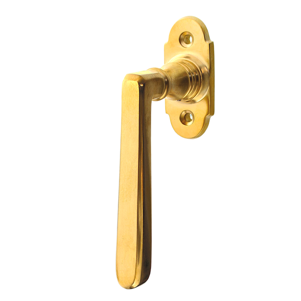 Jugendstil Halbolive ausMessing schlichtes Design groß