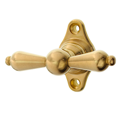 Historismus Vollolive aus Messing markante Form matt gold