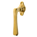 Schlichter klassischer Fenstergriff Messing patiniert